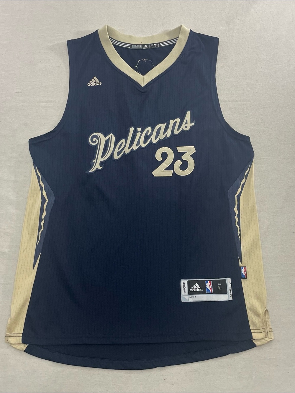 2015 Adidas NBA New Orleans Pelicans Anthony Davis Christmas Jersey Men's Large